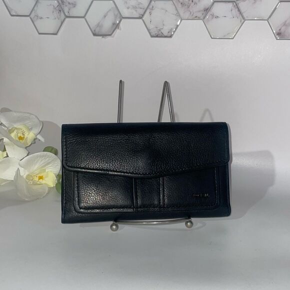 Fossil Black Leather Clutch/Wallet - Picture 2 of 14